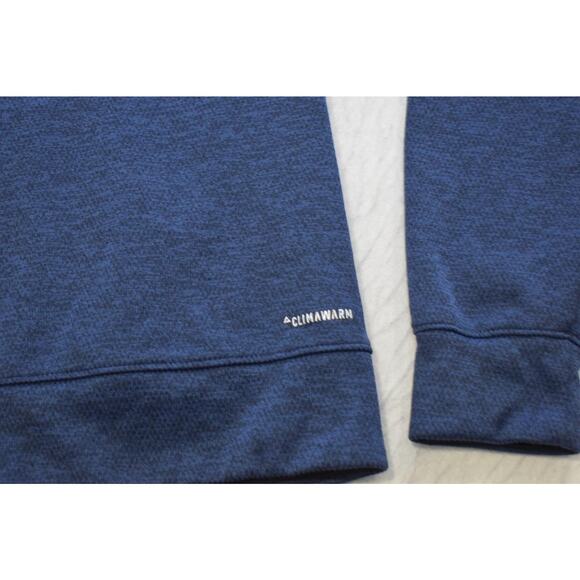 Adidas Hoodie CimaWarm Blue Performance Athletic Mens Size Small - Picture 9 of 9